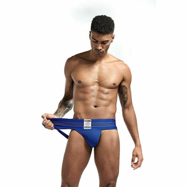 JOCKMAIL アスレチックジョックストラップ （ 青・2XL ）