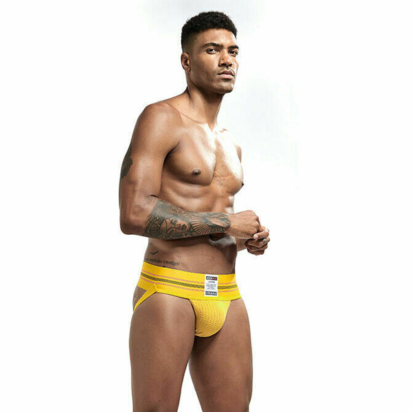 JOCKMAIL アスレチックジョックストラップ （ イエロー・2XL ）