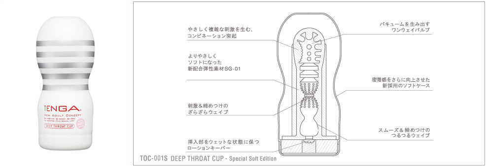 TENGA ディープスロート・カップ（白） ４個で５個 - ウインドウを閉じる