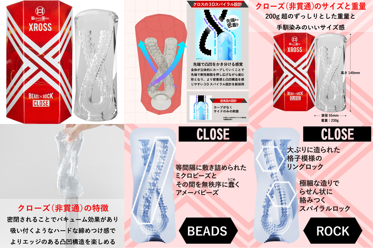 MEN’S MAX XROSS CLOSE (クロス クローズ 非貫通)